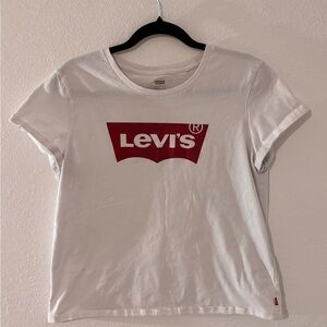 Levi's Classic White Tee with Red Logo